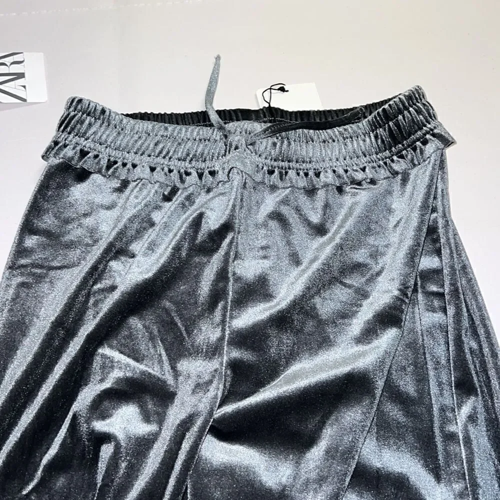 ZARA Kids | Gray |  VELVET CULOTTES